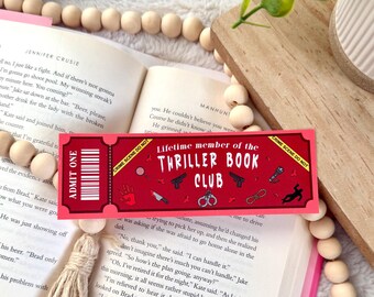 Thriller Bookmark | Crime Bookmarks | Reading Bookmark | Books Bookmark | Thriller Bookmark | Murder Mystery | Mystery Bookmarks