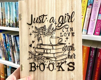 Wooden Bookmark Storage Box | Bookmark Holder | Wooden Book Box | Bookmark Storage Box | Bookmark Box | Storage For Bookmarks | Book Gifts