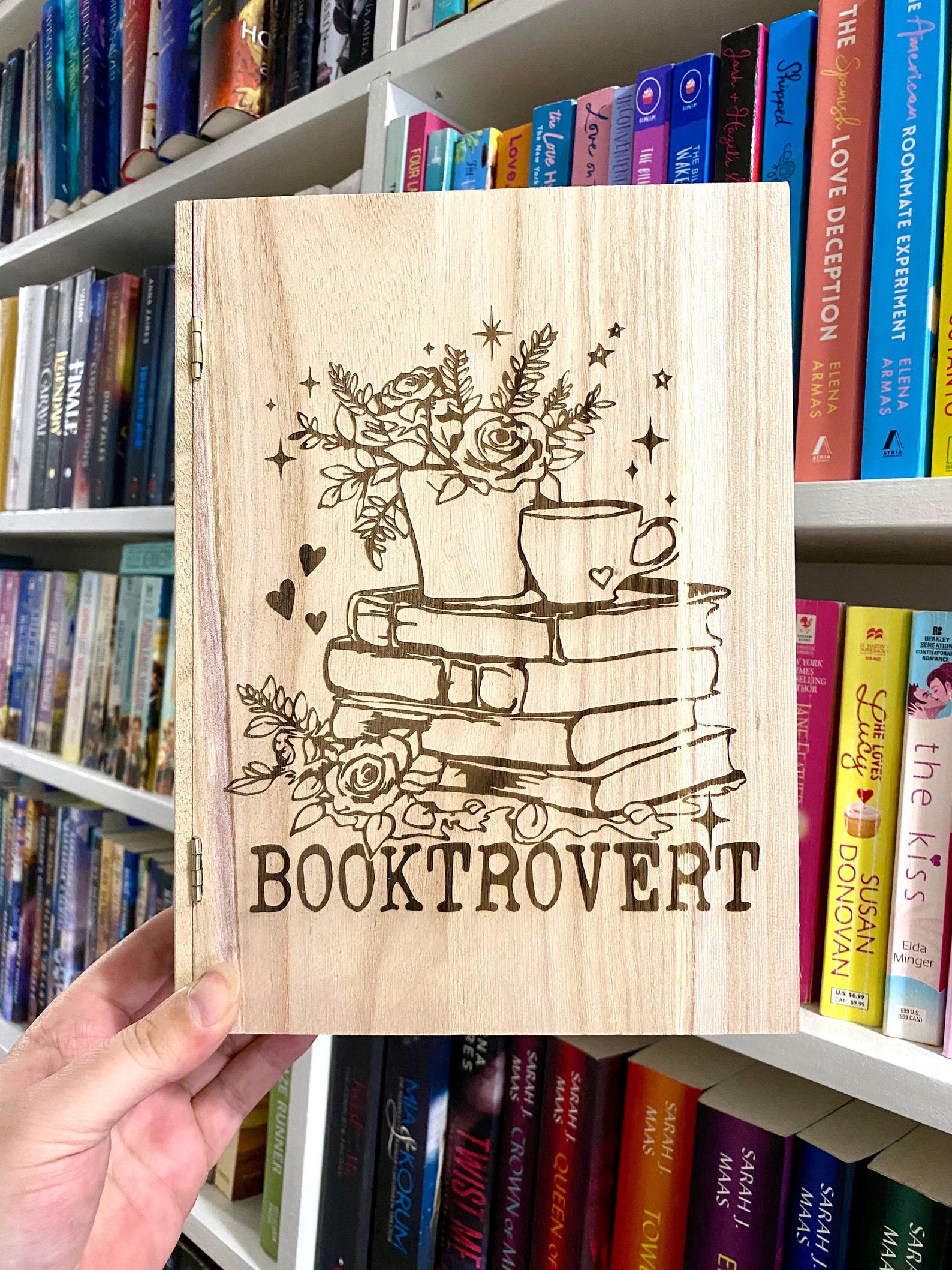 Wooden Bookmark Storage Box | Laser Engraved Bookmark Storage Box ...