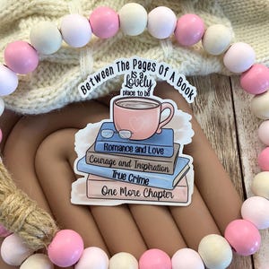 Between The Pages Book Sticker | Book Lover Gifts | Book Lover Stickers | Reader Gifts | Reading Gifts | Reading Stickers |