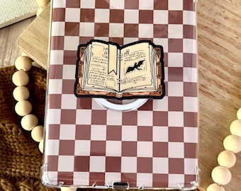 Dragon Book Magnetic Kindle Grip | Kindle Accessories | Fantasy Kindle Accessories | Magnetic Reading Phone Grip | Reading Accessories |