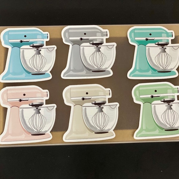 Super Cute Vinyl Stand Mixer Stickers | Baker Stickers | Baker Gifts | Mixer Stickers | Gifts For Bakers | Kitchen Utensils