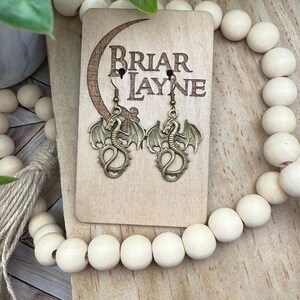 Dragon Earrings | Book Earrings | Fantasy Dragon Earrings | Gifts For Booklovers | Reading Earrings | Bookish Earrings | Romantasy Earrings