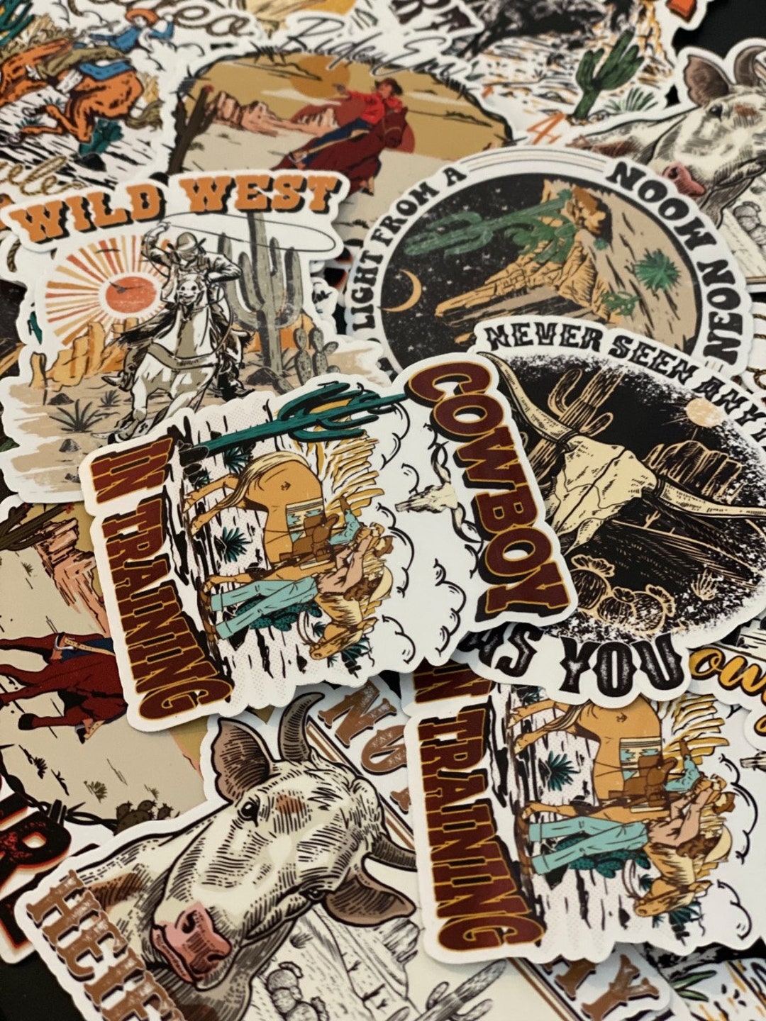 Vinyl Waterproof Western Stickers Vintage Western Stickers Country