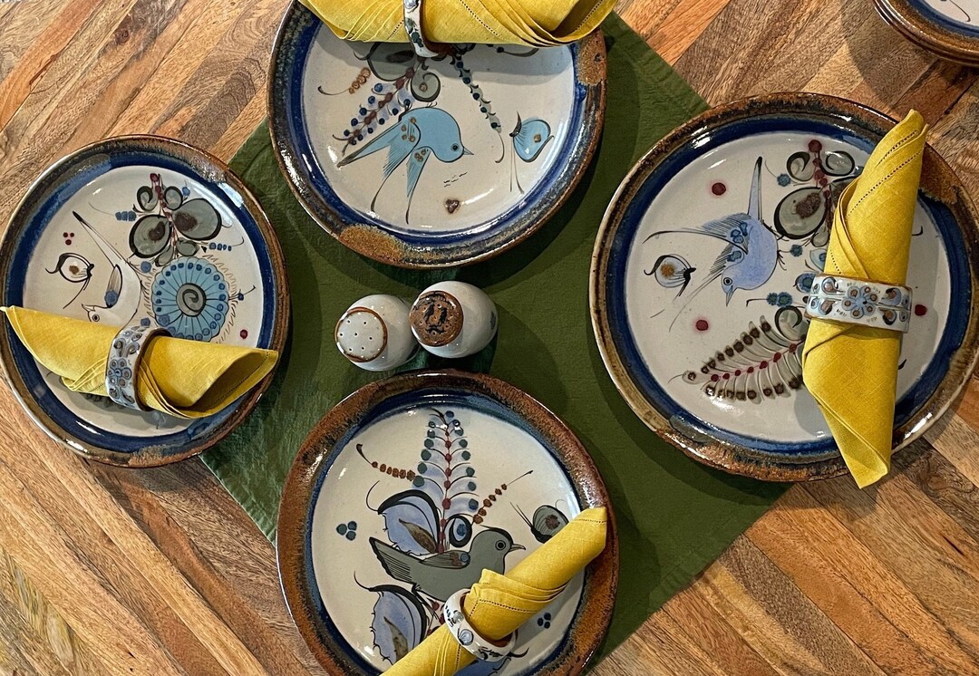 Mexican Pottery Table Settings & Accessories Vintage Tonala Etsy