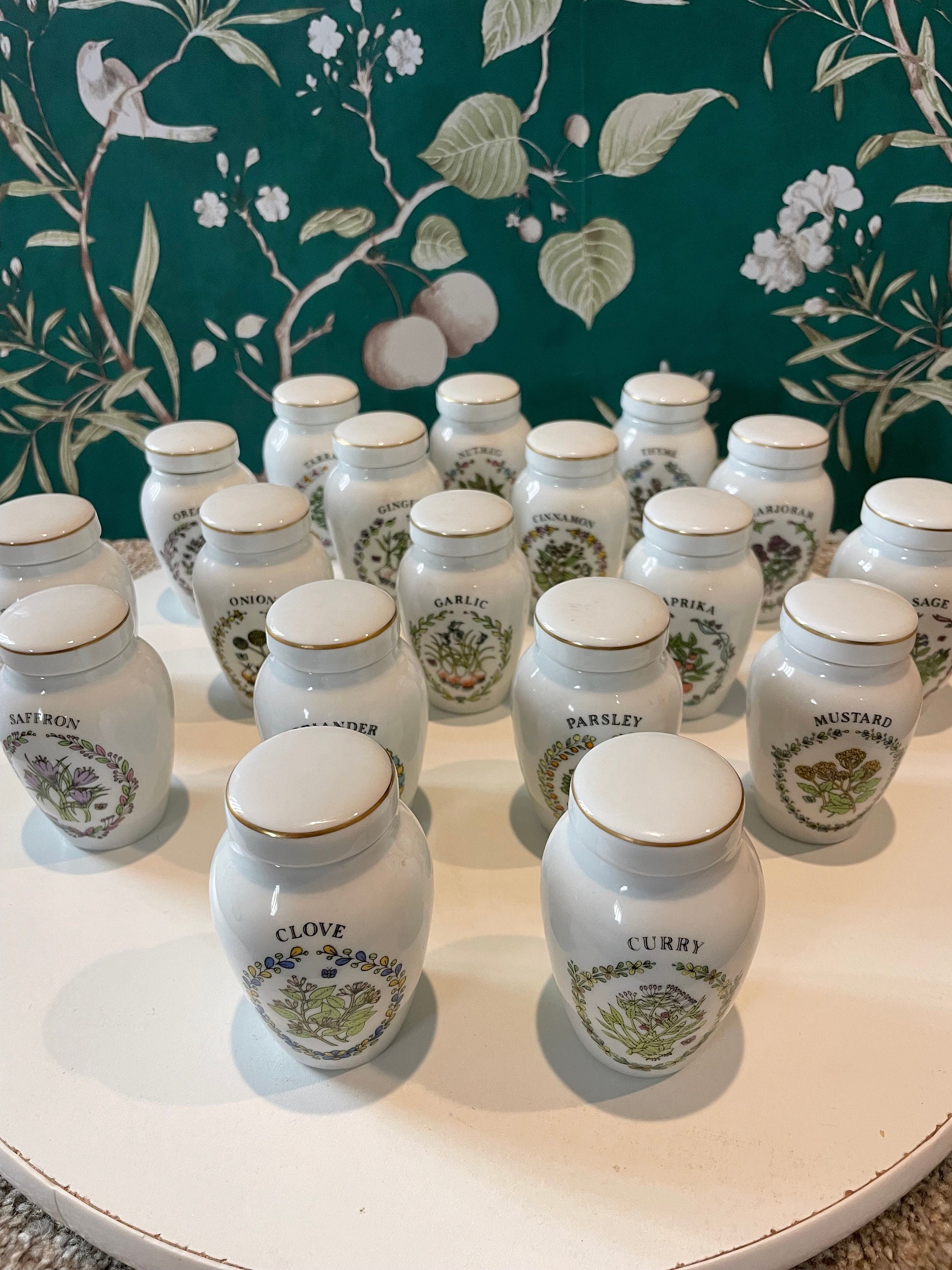Vintage Herb Jars - Etsy