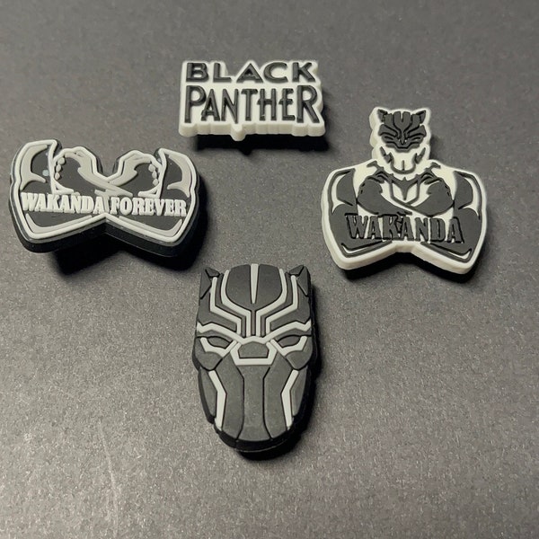 Black panther WAKANDA FOREVER croc charms