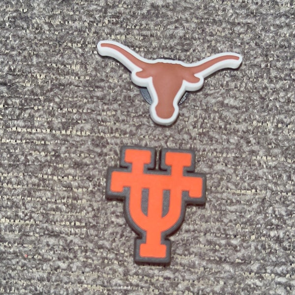 Set of 2 croc charms Texas