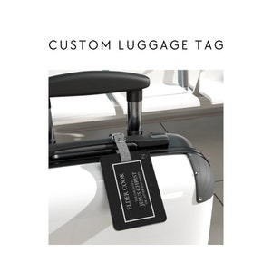 Custom Missionary Luggage Tag: Saffiano Polyester, LDS Gift