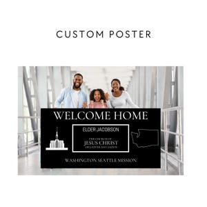 Custom Missionary Banner | Missionary Welcome Home Sign | Missionary Homecoming Airport Banner | Returned Missionary Airport Signs