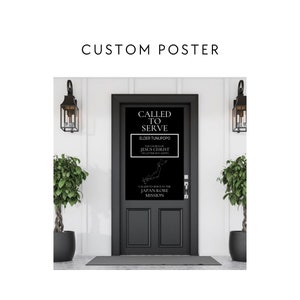Custom Missionary Farewell Poster: Personalized Name Tag (Digital Download)