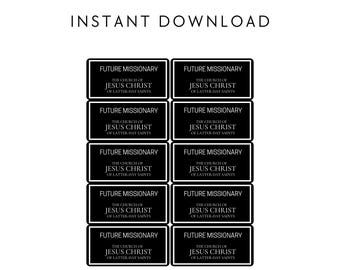 Naamlabels toekomstige zendeling (digitale download)