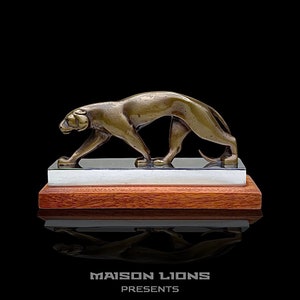 Wunderschöne Art Deco Panther Skulptur ... Frankreich 1920er Jahre ~ 1930er Jahre