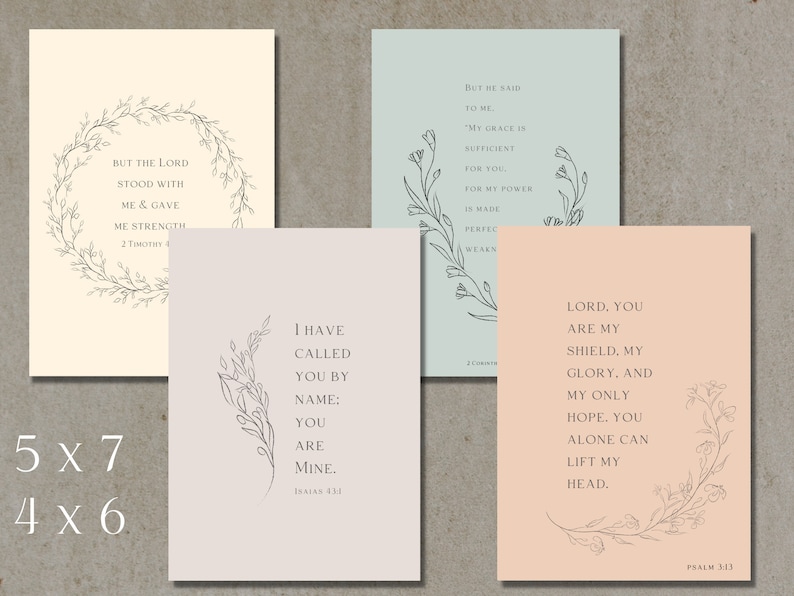 Printable Bible Verse Cards Etsy Printable Bible Verse Cards Etsy
