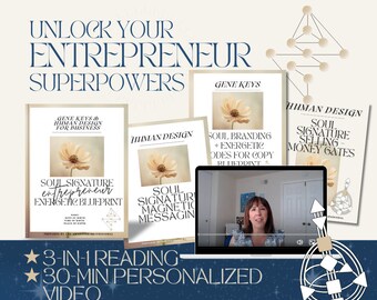 Gene Keys + Human Design Reading to Unlock Your Entrepreneur Superpowers!!!