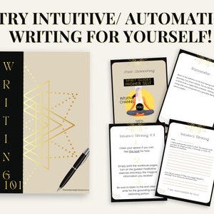 Intuitive / Automatic Writing 101 Tutorial, Guided Meditation and Journal image 2