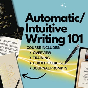 Learn Intuitive / Automatic Writing 101 Tutorial, Lesson, Guided Meditation and Journal!