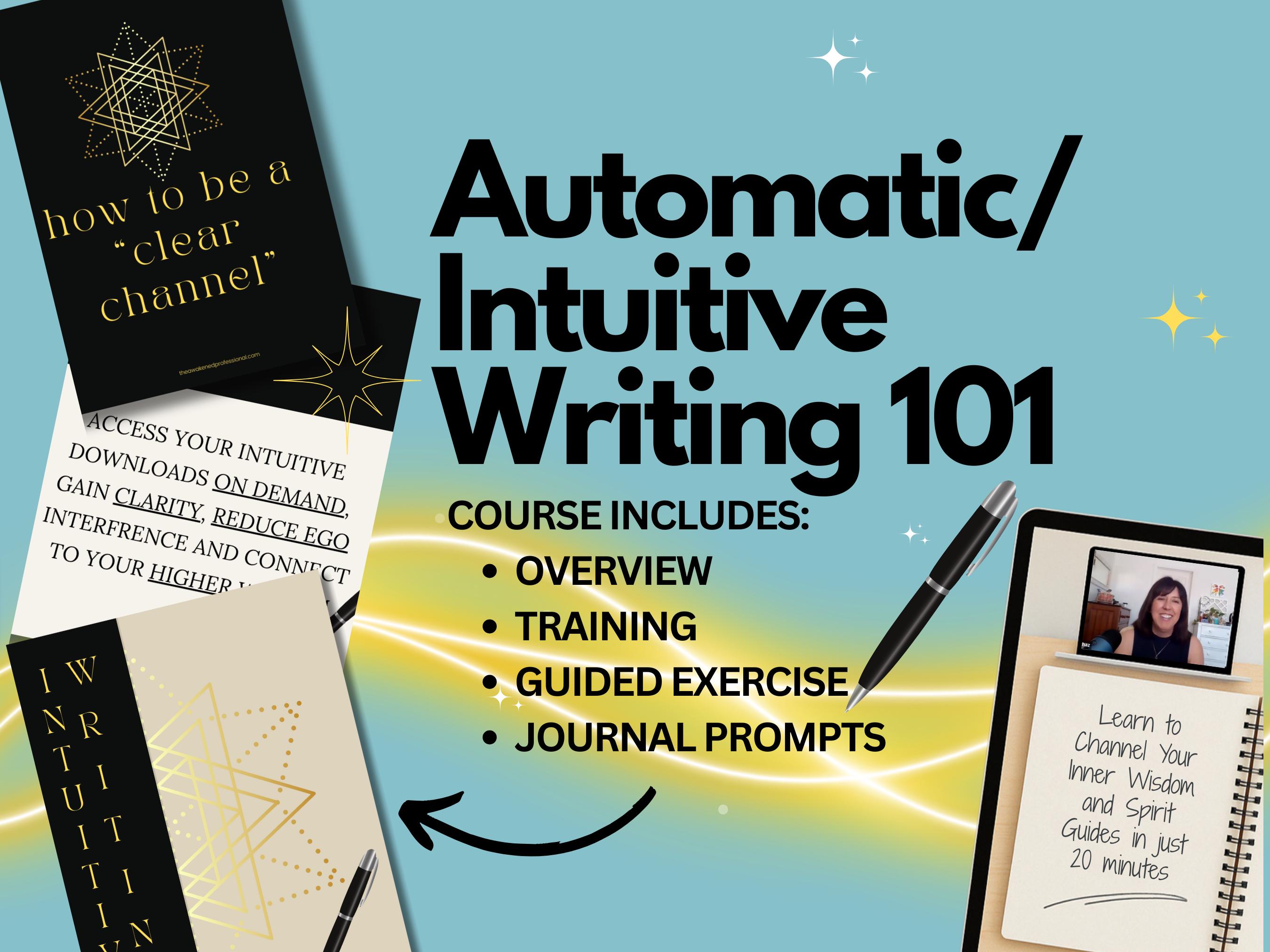 Learn Intuitive / Automatic Writing 101 Tutorial, Lesson, Guided ...
