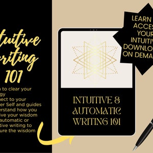 Intuitive / Automatic Writing 101 Tutorial, Guided Meditation and Journal image 3