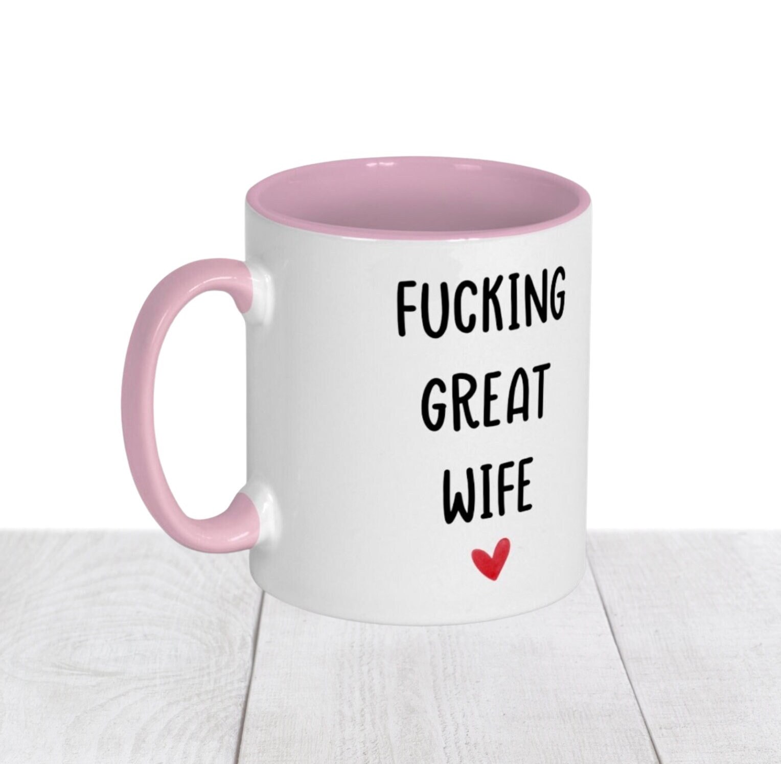 Congrats on becoming my Wife you lucky Bitch Mug, Wife Gift, Valentine’s Day Gift, Anniversary Mug, Rude Gift