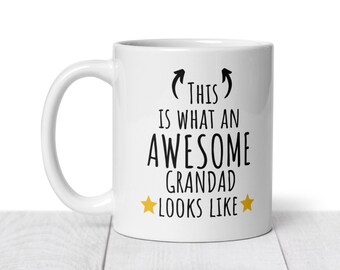 This is What Awesome Grandad Looks Like Mug. Grandpa Gift. Grandpa you will always be my bestie coffee mug. Funny grandad bestie