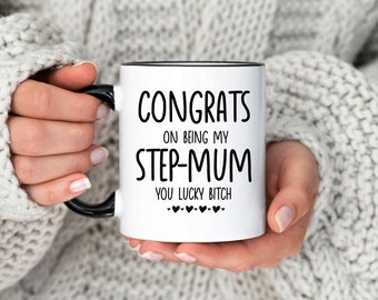 Gift for Step Mum. Rude Step Mum Gift. Funny Mug. Rude Gift for Parent