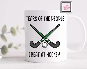 Hockey Mug, The Tears of People I Beat at hockey . Gift for hockey Player, secret Santa gift, Christmas mug