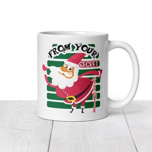 Funny Secret Santa Gift. Christmas Mug for Colleague. Novelty Gift