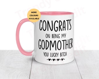 Gift for God Mother. Rude God Mum Gift. Rude Gift for God Parent, God Mother Proposal, Godmother Promotion