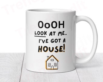 Ooh look at me I’ve got a house mug. I’ve got a mortgage mug. New house mug. New house gift. New home gift. Housewarming gift