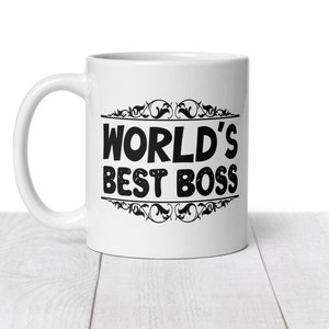 Worlds Best Boss Mug, Funny Manager Gift, Funny Mug, Director Office gift