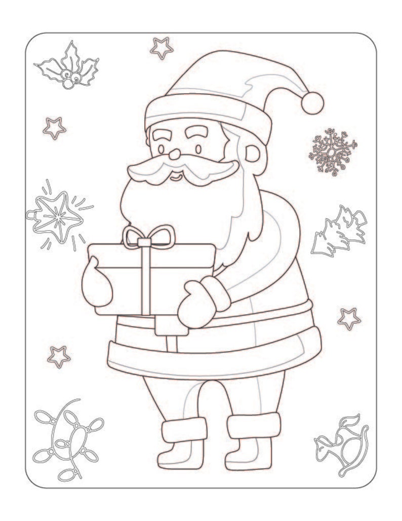 6 Printable Christmas Coloring Pages For Kids Christmas Coloring Pages 