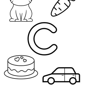 Printable A-Z Coloring Pages for Preschoolers, Learning Worksheets ...
