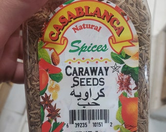 Caraway Seeds, 7 oz - Authentic Aromatic Moroccan Spice