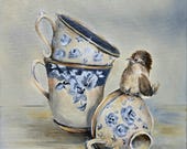Coffee bar decor, coffee cup art, gifts for her, mothers day gift