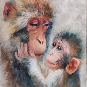 Original oil painting on an 11x14 stretched canvas.                  Precious Mom