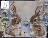 Bunnies in the snow