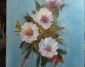 Original acrylic flowers painting