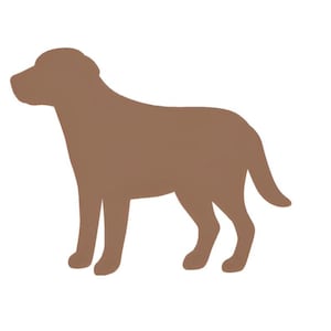 Recortes de papel de labrador, recortes de labrador, recortes de papel con forma de perro, recortes de forma de labrador,