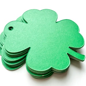 24 klavertjesvierstansvormen, klavertje vier uitsnijdingen, St. Patrick's Day-vorm uitgesneden, klavervormuitsnijdingen, papieren klavertjes