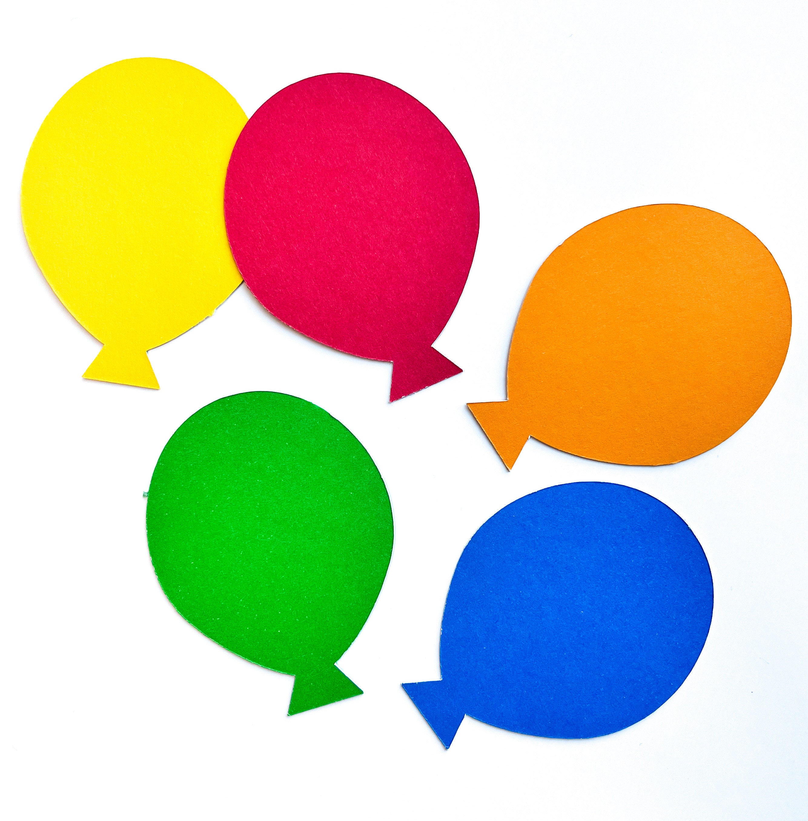 24 Balloon Die Cuts, Balloon Cut Outs, Balloon Paper Shape Cut Out