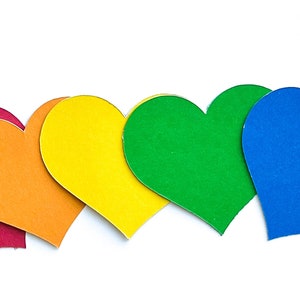 Paper Heart Die Cuts: 65lb Cardstock, Scrapbooking Embellishments, 24 Pack
