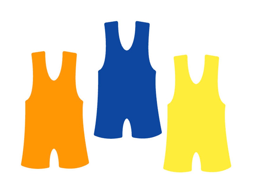 Paper Wrestler Singlet Shapes, Wrestler Singlet Die Cuts, Wrestling