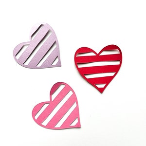 Heart Die Cuts: 65lb Cardstock Paper Hearts, Scrapbooking Embellishments