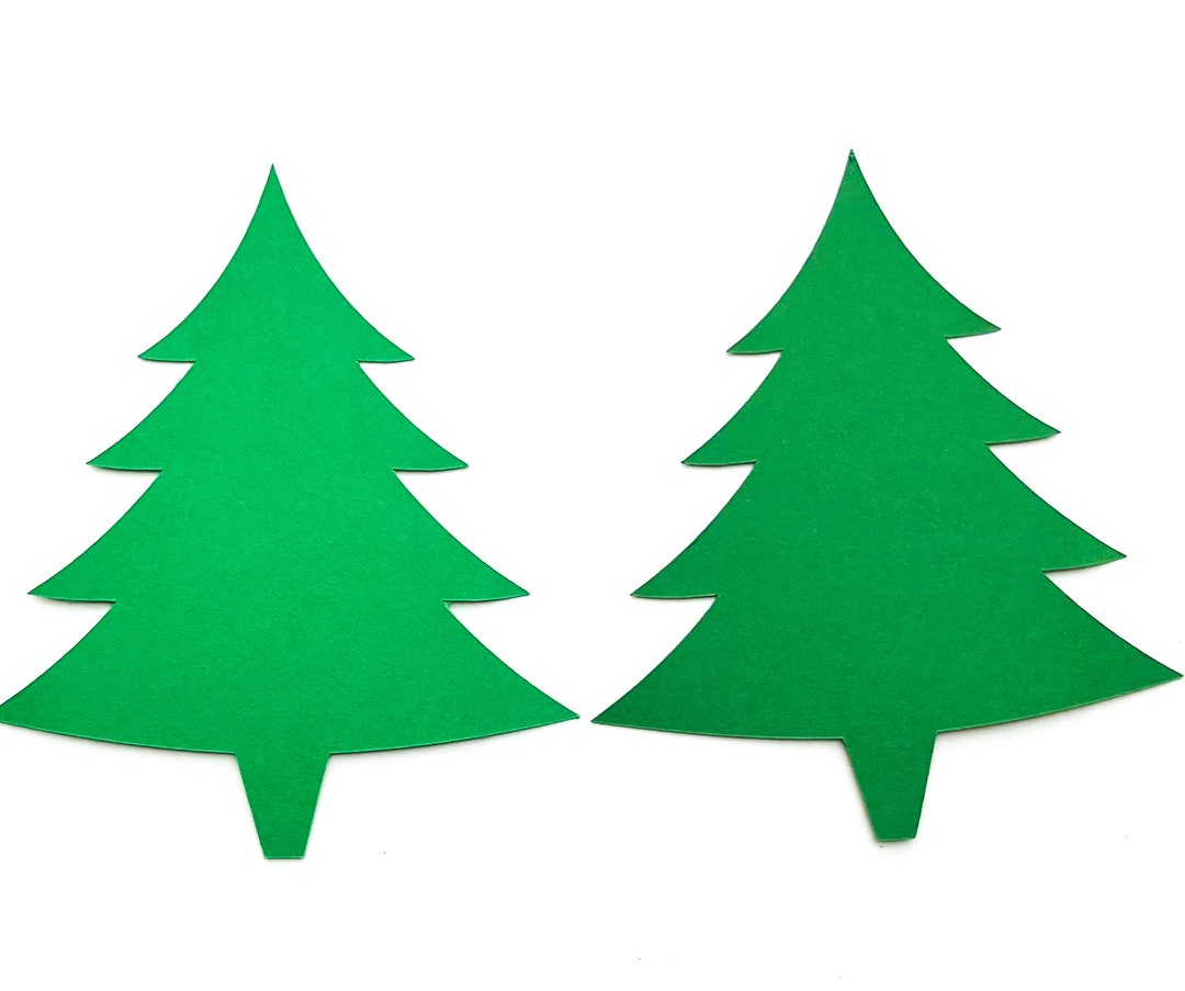 Christmas Tree Die Cut Evergreen Tree Christmas Die Cuts Etsy