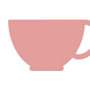 Forma de taza de té de papel, taza de té con forma de papel, tazas de té, recortes de taza de té, recortes de forma de taza de té de papel, recortes de forma de taza de té, taza de café de papel, paquete de 24