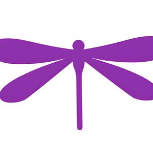 Dragonfly Die Cuts: Purple Paper Shapes, 24 Pack