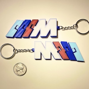 BMW M logo keychain flexi ///M