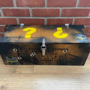 Mystery Box Game Inspired Video Game Storage Chest Handcrafted Replica Collectable - CS