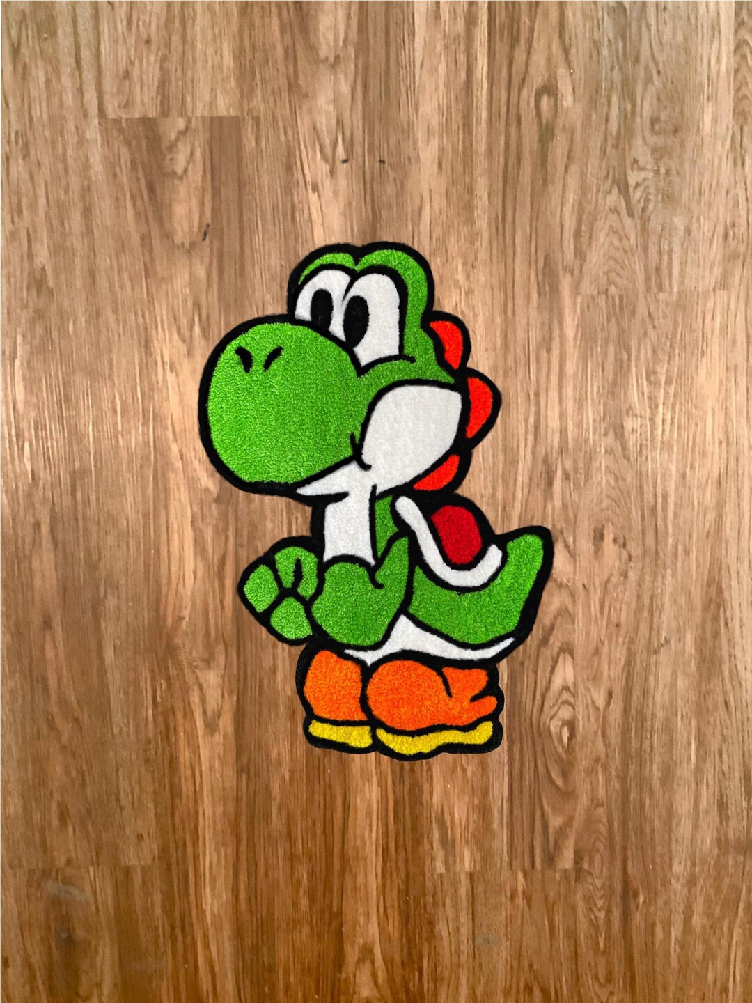 Yoshi Tufted Rug Handmade Mario Free Shipping Made to Etsy